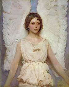 Abbott H. Thayer, Angel, 1887, oil Smithsonian American Art Museum Gift of John Gellatly