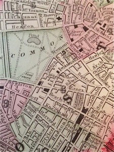 Map of Boston, ca. 1865, detail