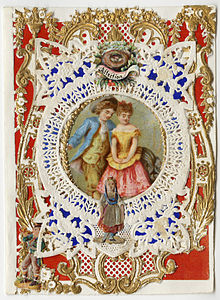 Valentine from the 1870's by Esther Howland